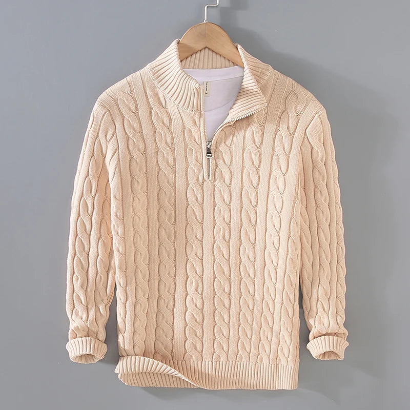 Lancaster & Wilde™ - Cotton Zip Sweater