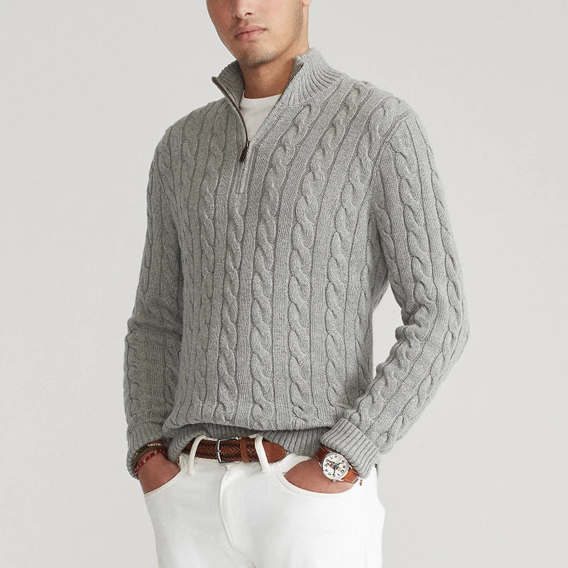 Lancaster & Wilde™ - Cotton Zip Sweater