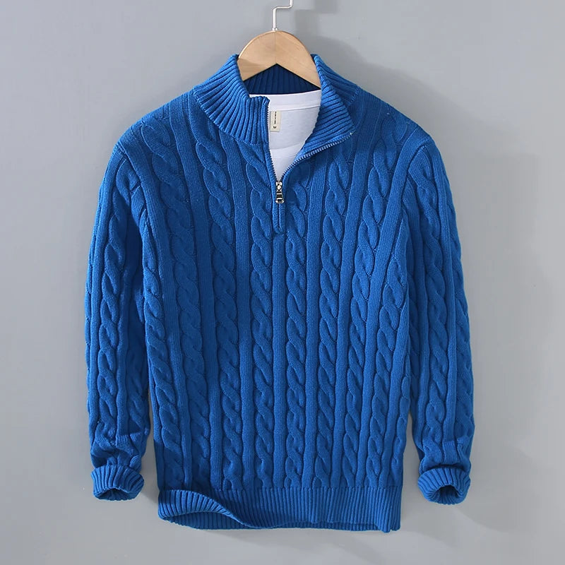 Lancaster & Wilde™ - Cotton Zip Sweater