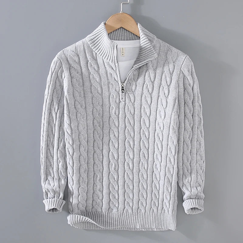 Lancaster & Wilde™ - Cotton Zip Sweater