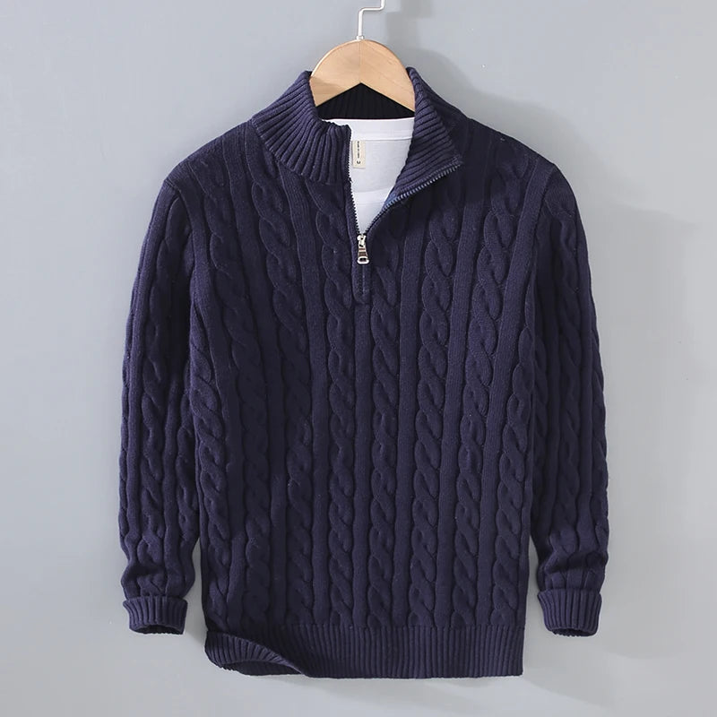 Lancaster & Wilde™ - Cotton Zip Sweater