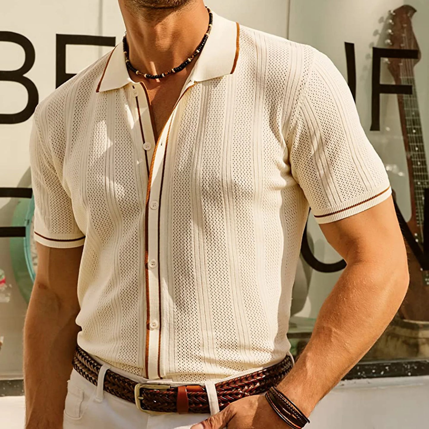 Lancaster & Wilde™ - Summer Ice Silk Polo