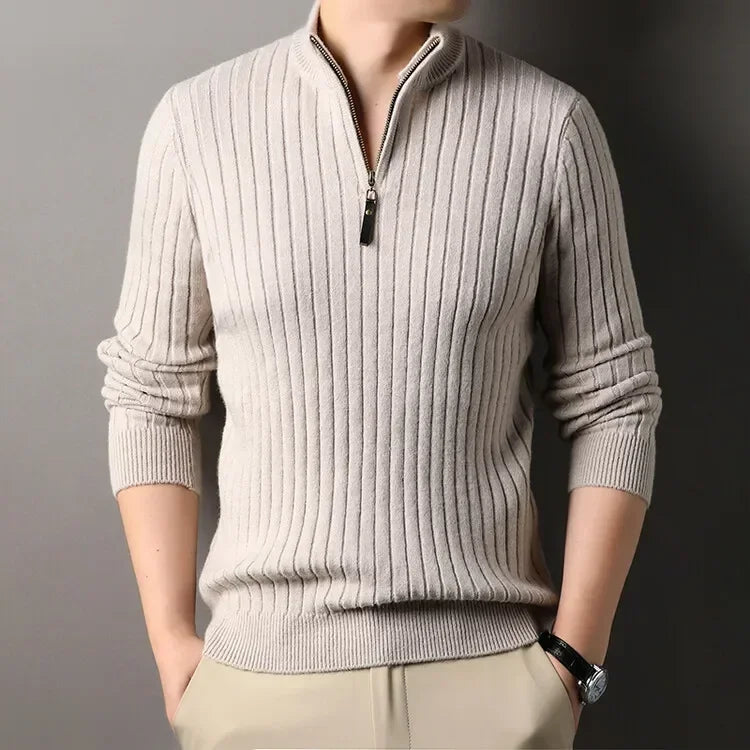 Lancaster & Wilde™ - Casual Zip-Up Sweater