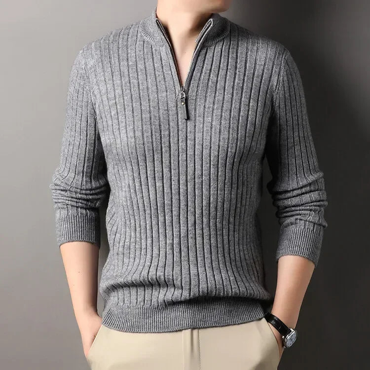 Lancaster & Wilde™ - Casual Zip-Up Sweater