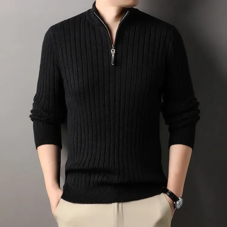 Lancaster & Wilde™ - Casual Zip-Up Sweater