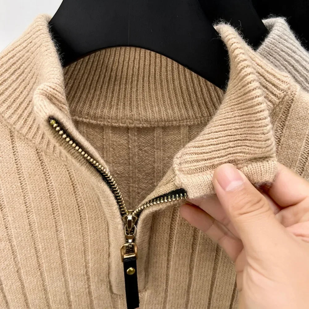 Lancaster & Wilde™ - Casual Zip-Up Sweater