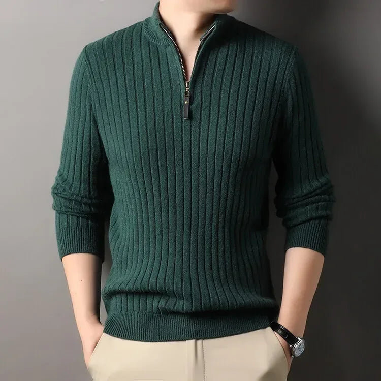 Lancaster & Wilde™ - Casual Zip-Up Sweater