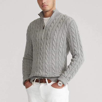 Lancaster & Wilde™ - Cotton Zip Sweater