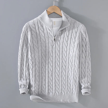 Lancaster & Wilde™ - Cotton Zip Sweater