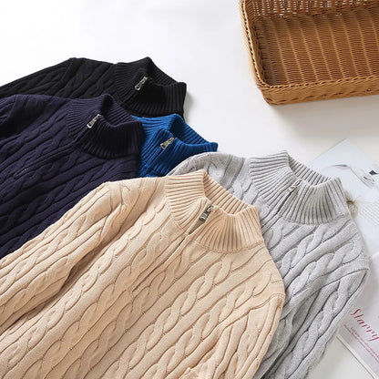 Lancaster & Wilde™ - Cotton Zip Sweater
