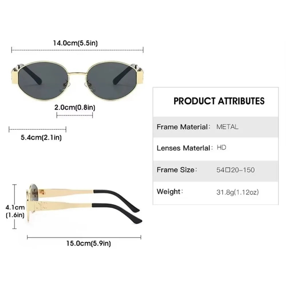 Luxury Metal Brand Sunglasses