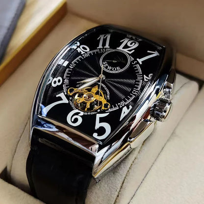 Lancaster & Wilde™ - Gold Tourbillon Watch