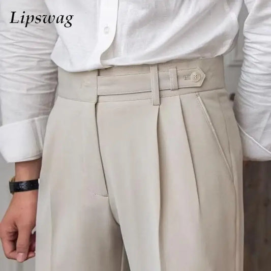 Old Money Aesthetic Mens Trousers